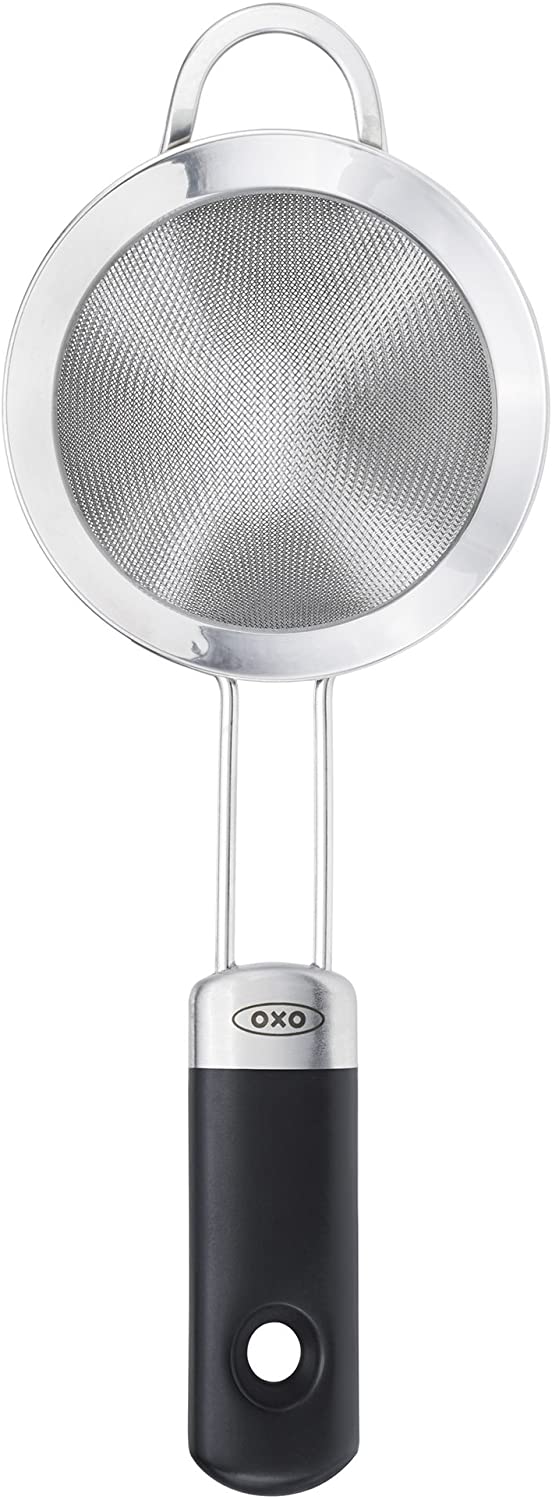 OXO 3112000 SteeL Fine Mesh Cocktail Strainer, 3-inch, Stainless Steel