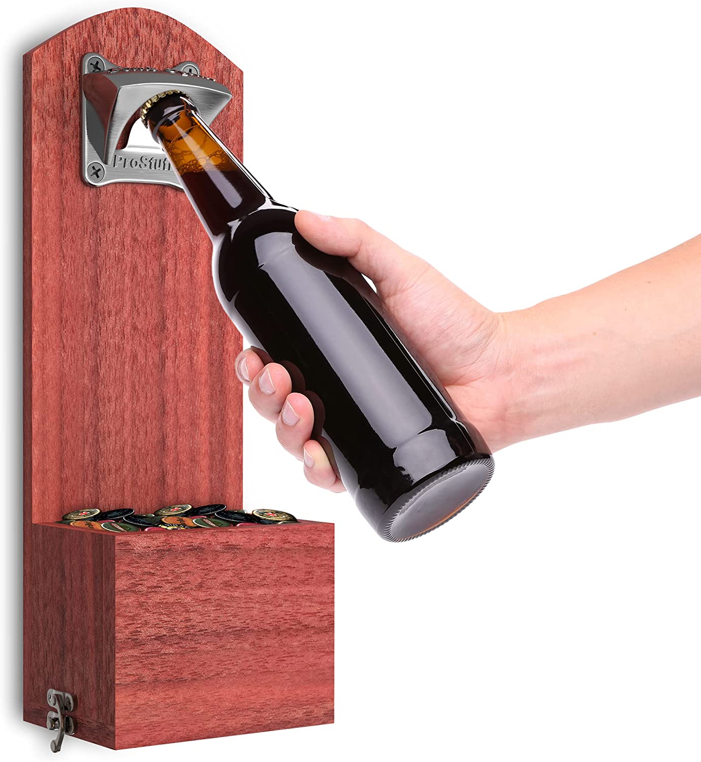 ProStuff Wall Mount Bottle Opener with Cap Catcher